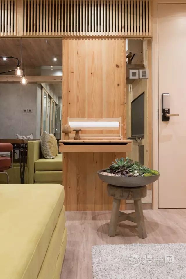 25平米公寓原木风格改造装修效果图